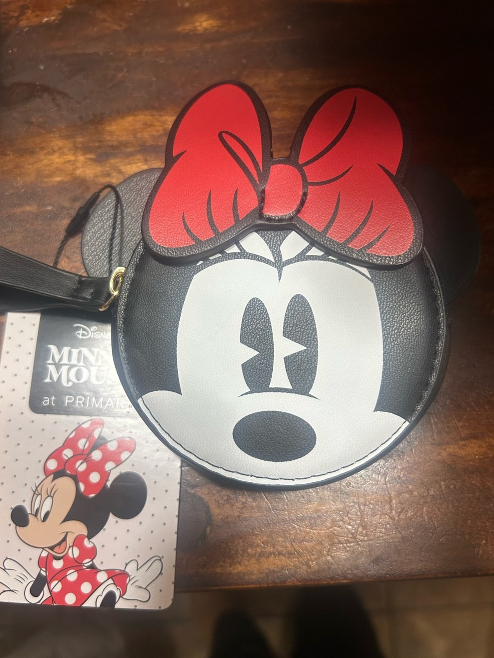 Disney Minnie Mouse Coin Purse - Black, White & Red Bow